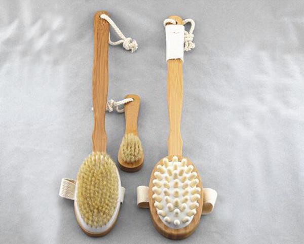 100% Natural Bristle Bath Brush Gift Set