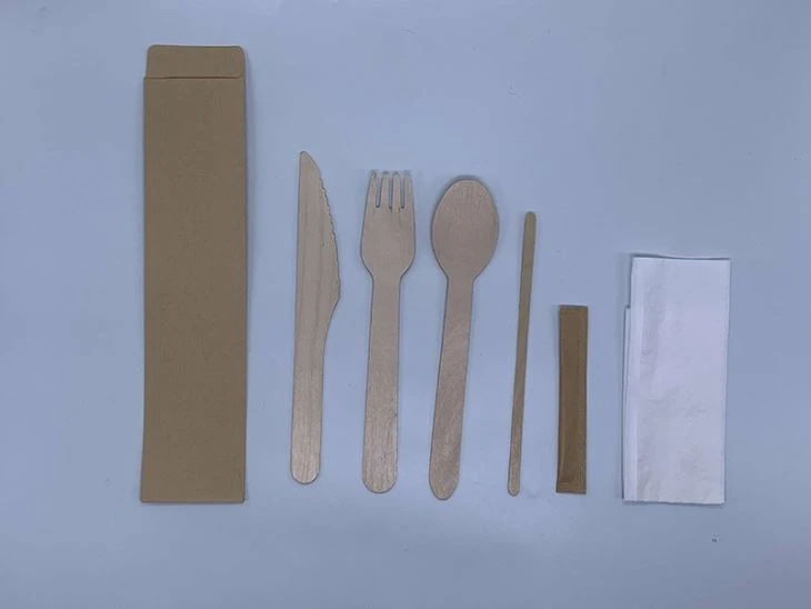 Disposable Wooden Bamboo Cutlery Set