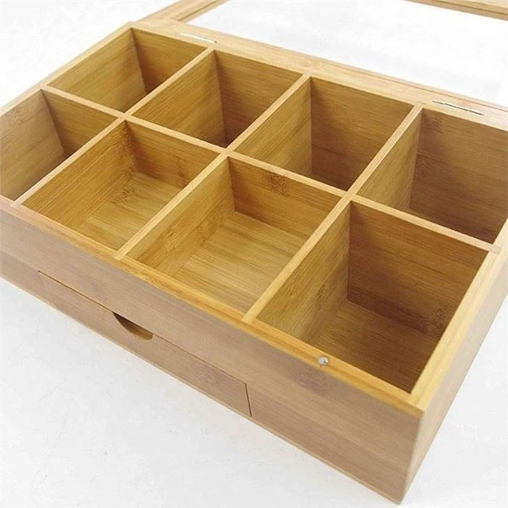 Bamboo Tea Box With Draw