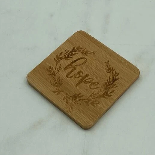 DIY Stained Painting Acacia Wooden Coasters