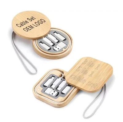 Banbou USB Done chaje bwat depo Cables