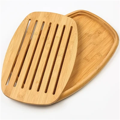 Kwizin oval banbou plat tablo koupe pen